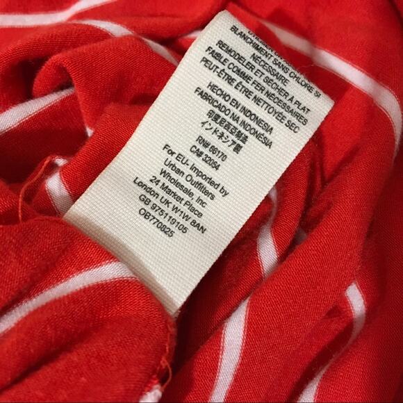 Free People We the Free Can't Fool Me Striped Tee - Red - XS - Picture 9 of 10